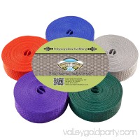 Country Brook Design® 1 Inch Polypro Webbing, 5 Yards of 5 Colors   